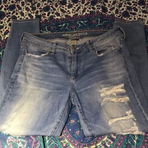 American Eagle Ripped Jegging Size 12